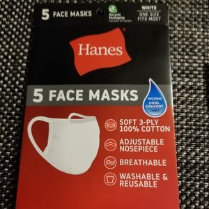 New 5 pc. Face mask or 2 pk. Bandanas